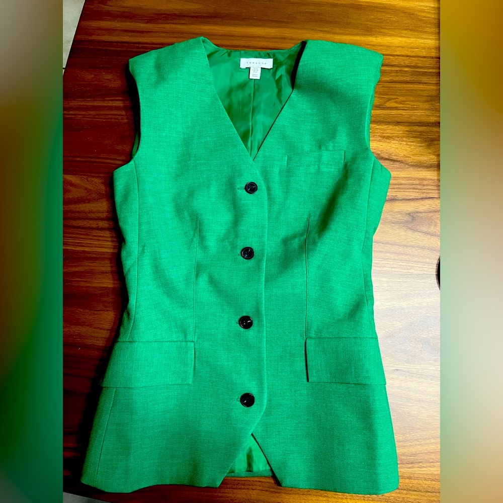 Topshop tailored longline vest